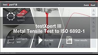 testXpert – natezni preskus na kovinah po ISO 6892-1 in ASTM E8